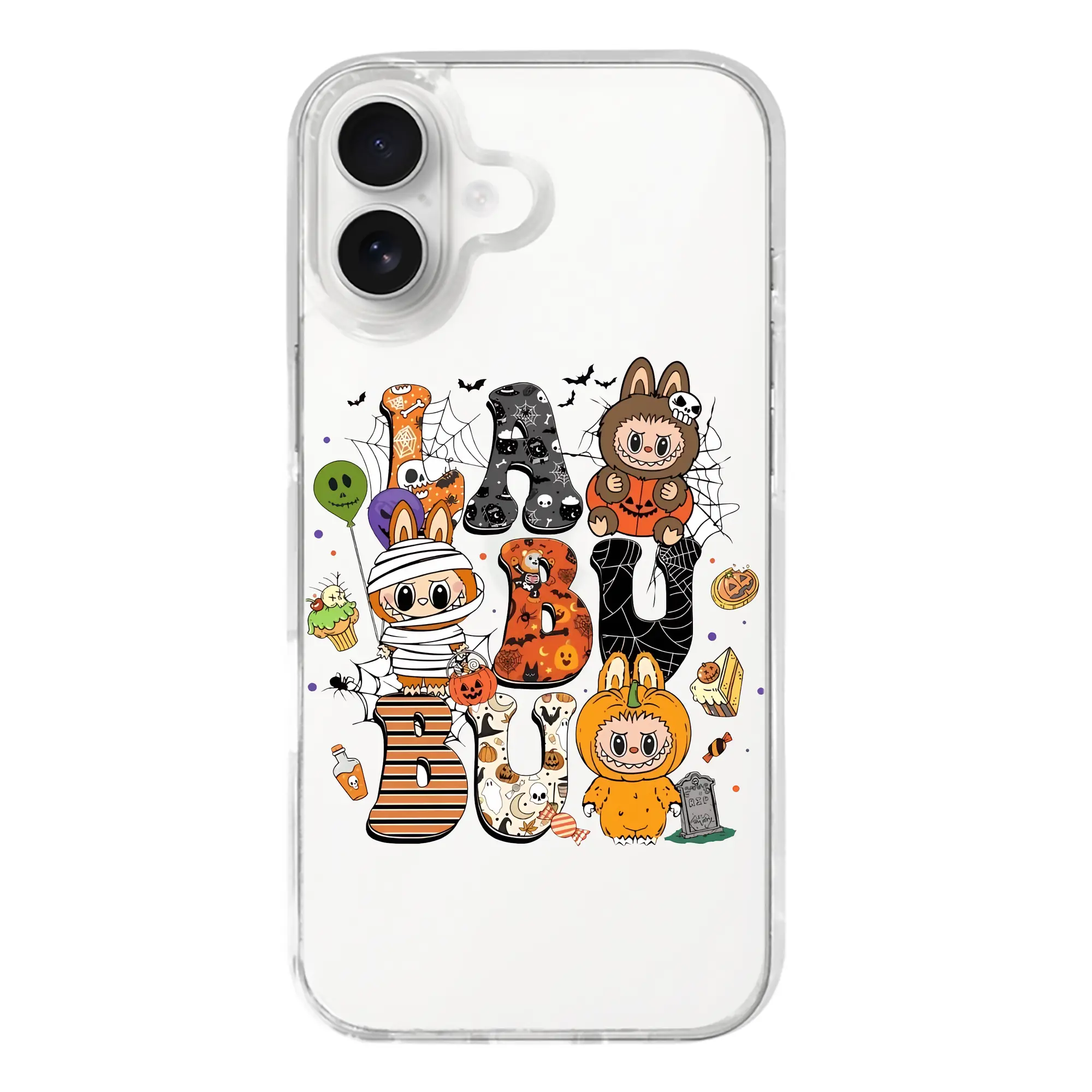 ラブブ グッズ モココ - iPhone 17シリーズ 透明スマホケース – 薄型・耐衝撃・精密フィット保護カバー